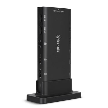 bonelk desktop series 14 in 1 usb-c multiport hub - black